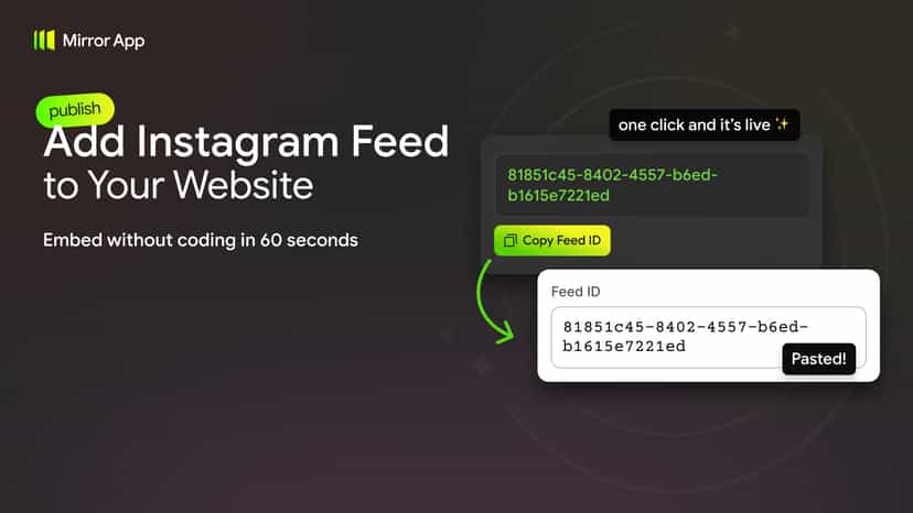 Embed Instagram feed on your website without coding in 60 second