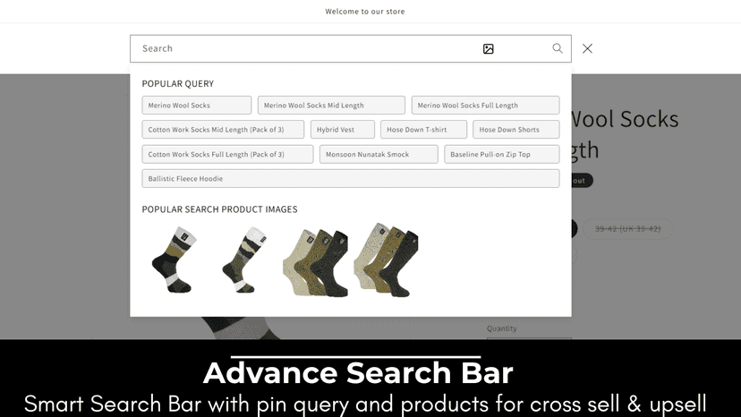 Advance Search Bar