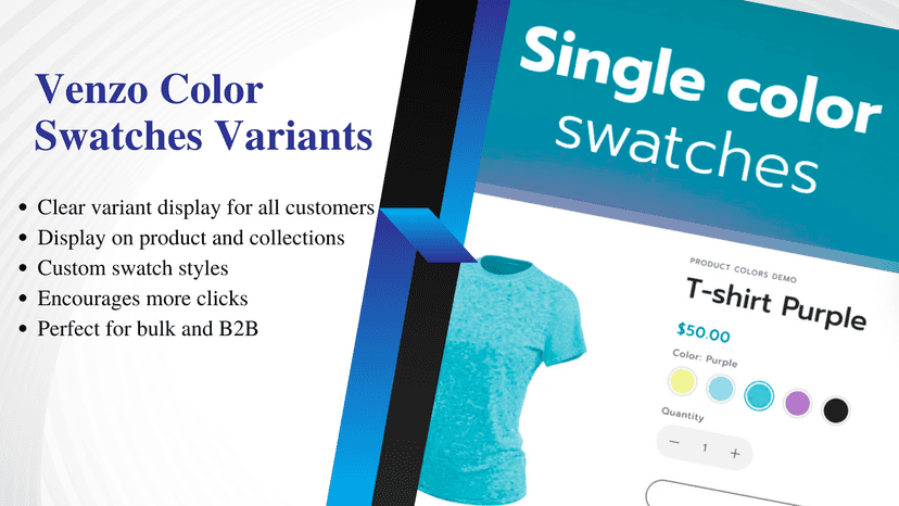 Venzo Color Swatches Variants