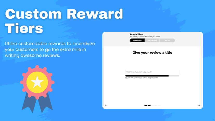 custom rewards tiers