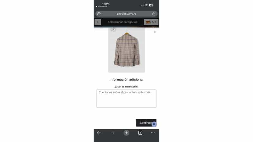 Chose you item and put the description