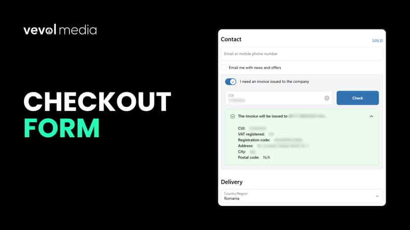 Checkout Form for Plus