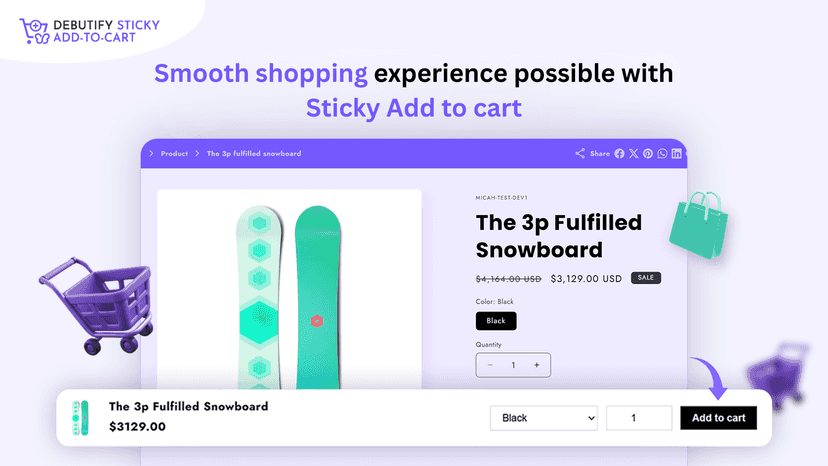 Always Visible Cart Button