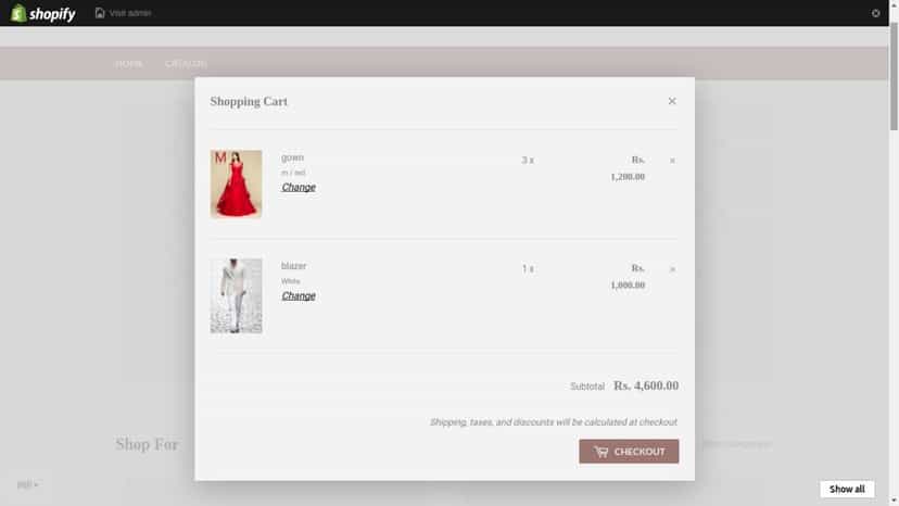 working on Ajax Cart