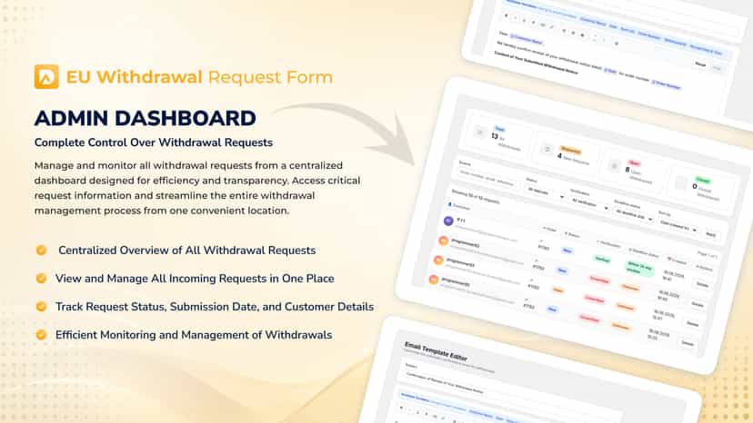 complete control over withdrawal requests