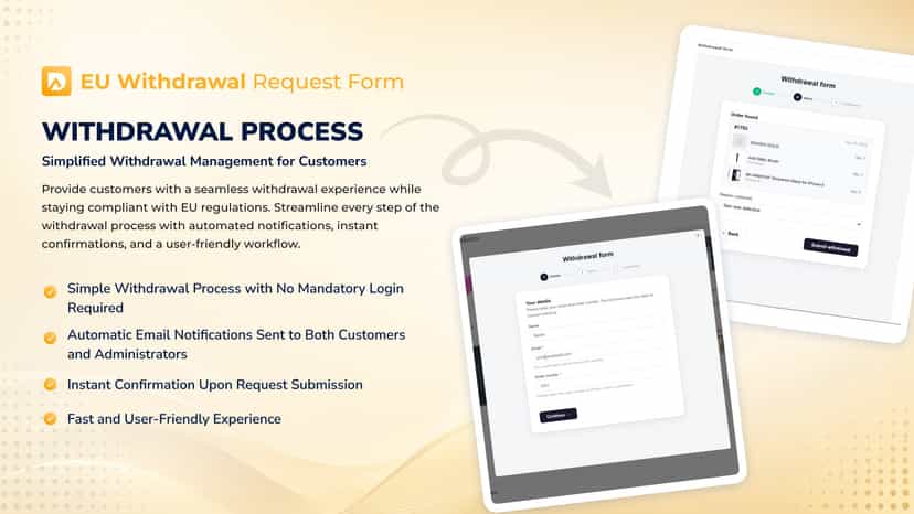 simplified withdrawal process