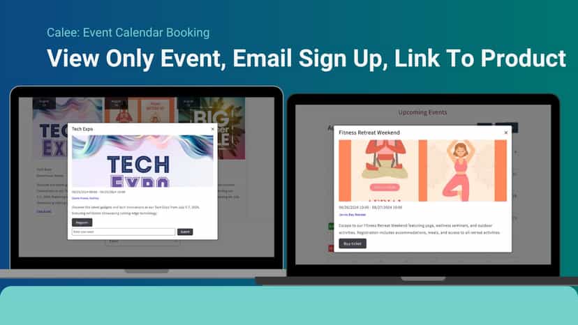 View Event, Email Signup