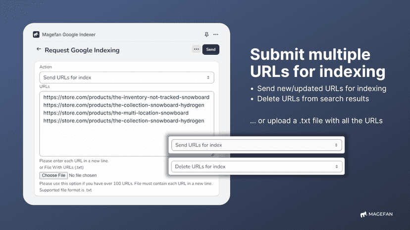 bulk indexing option shopify