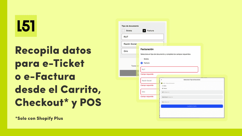 Recopila datos fiscales desde carrito, Checkout o POS