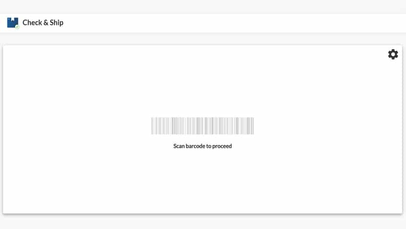 Check & Ship Main Page