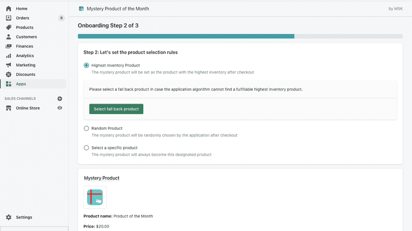 Step 2 of onboarding