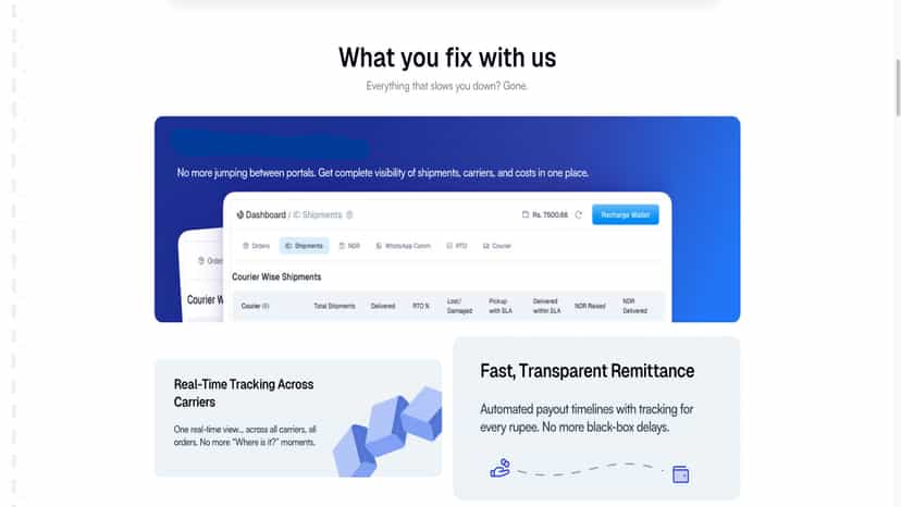 Transparent remittance and wallet dashboard for Shopify sellers