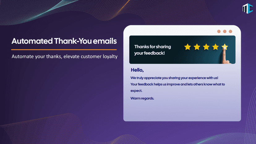 Automated thank you emails