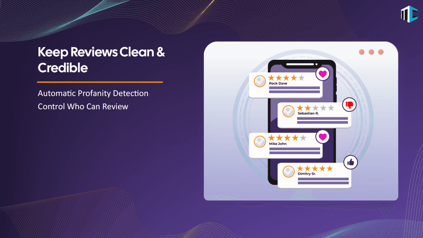 Keep reviews clean and credible