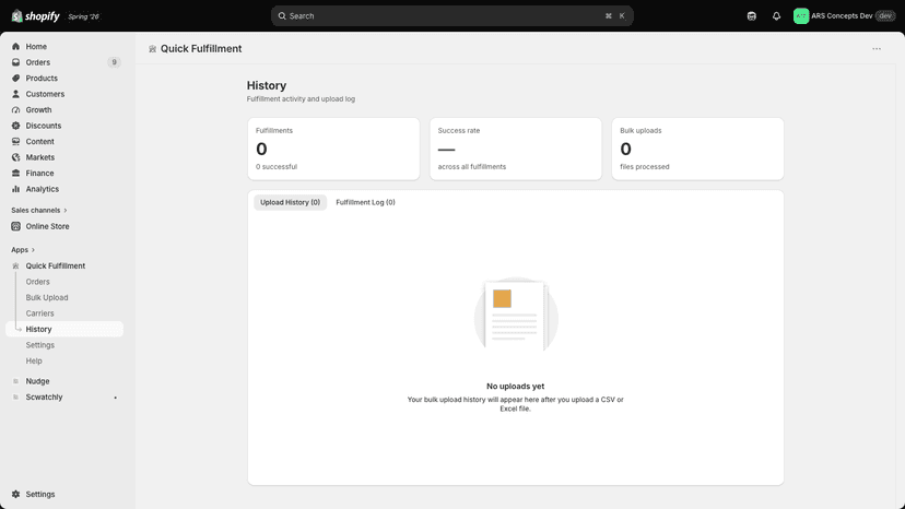 Carrier management with custom carriers and tracking URLs