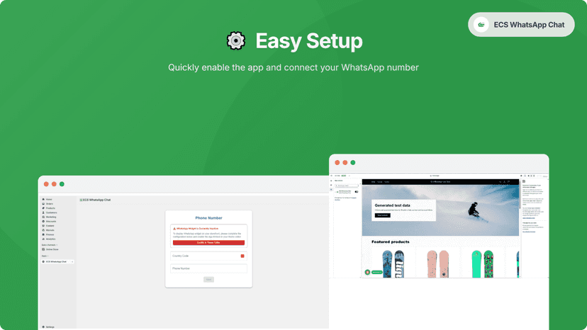 Easy setup