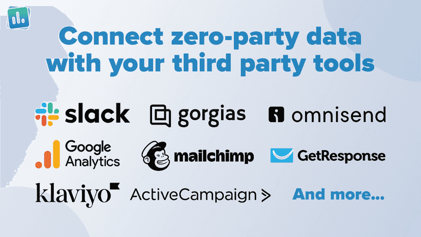 Use our integrations to send data directly to 3rd parties