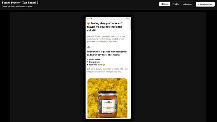 Generated Example Funnel - Mobile