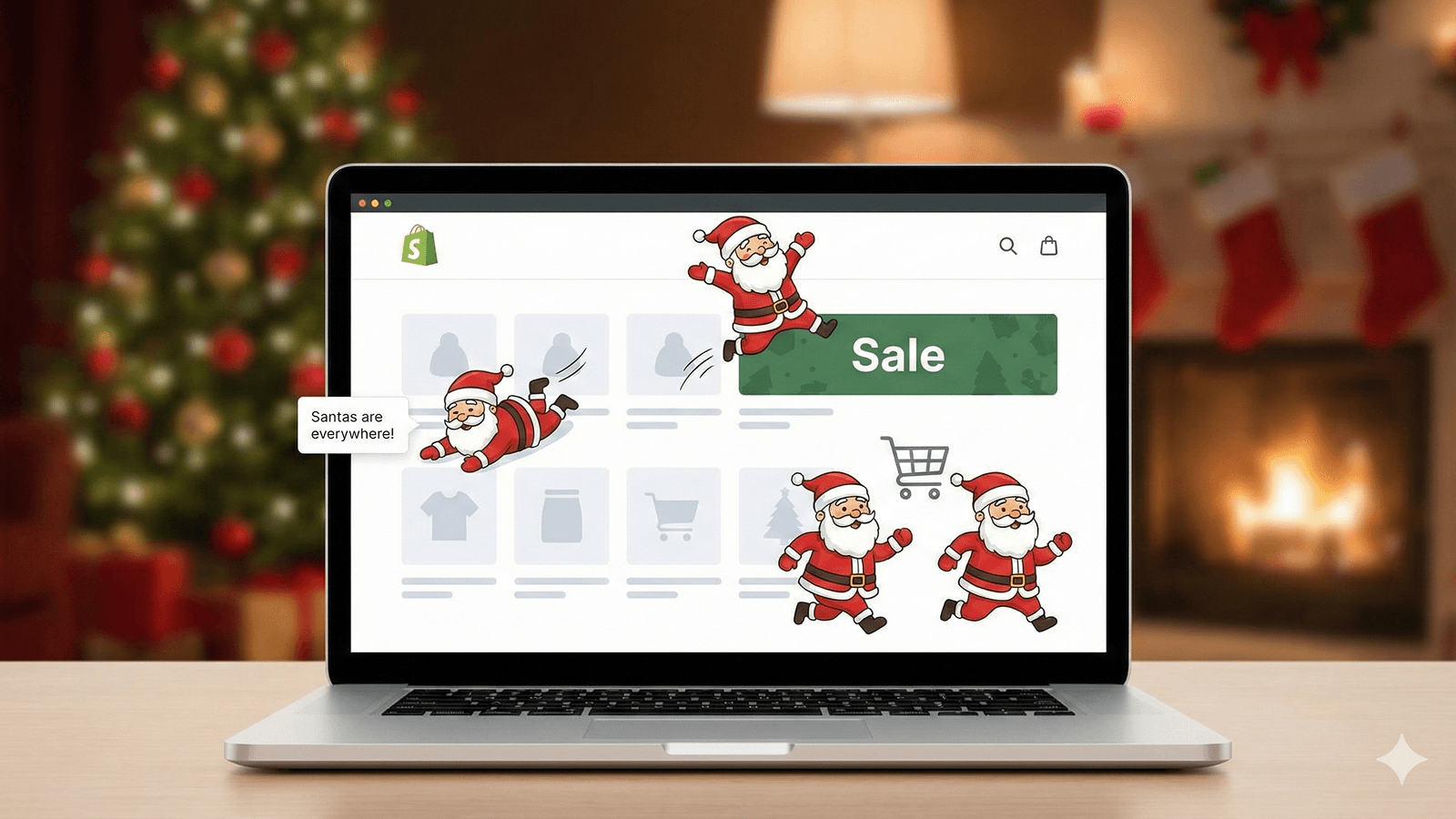 santas are everywhere