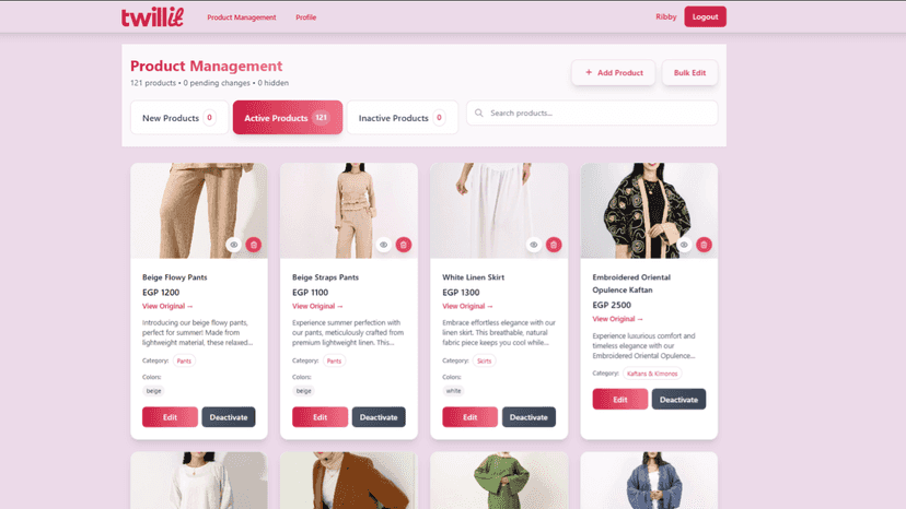 Automatic sync of product information and inventory