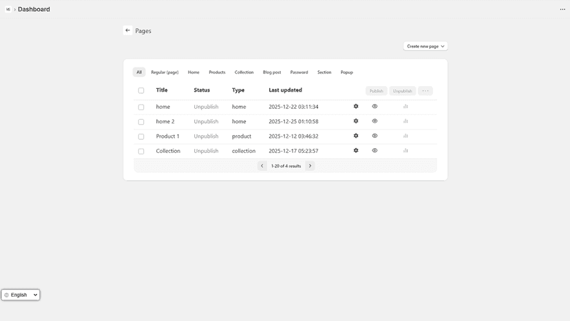 UI Dashboard