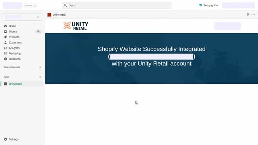 Integration Successfully Completed