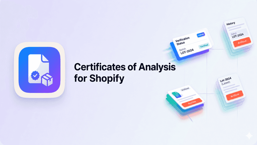 Certificate of Analysis for Shopify