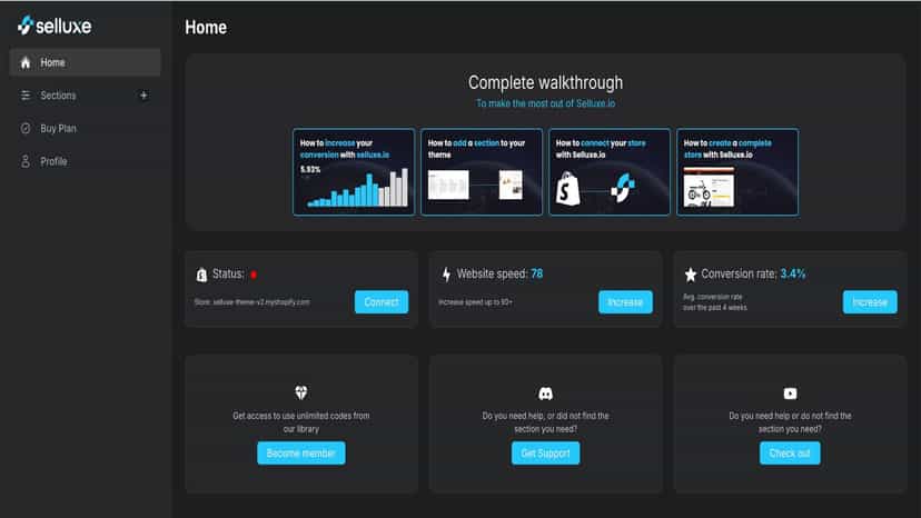 Selluxe Dashboard