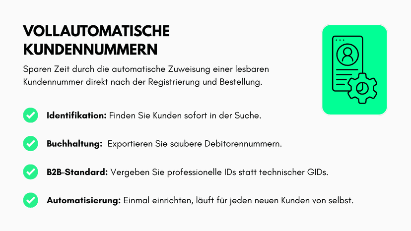 Vollautomatische ID-Vergabe & schnelle Kundenidentifikation