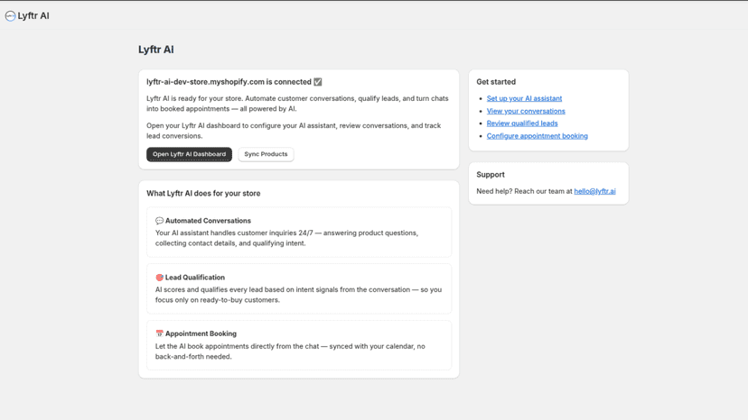 Landing page