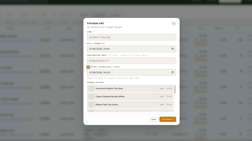Scheduling Feature