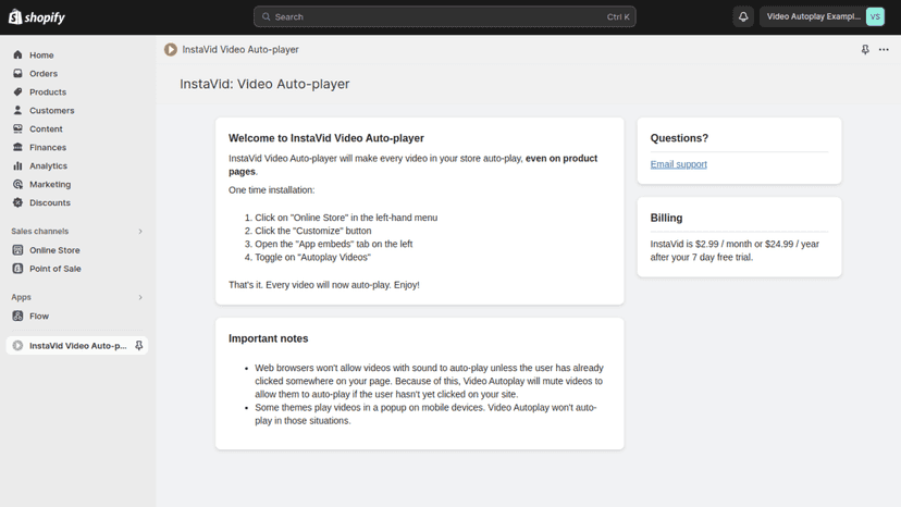 Auto-play videos anywhere on your store