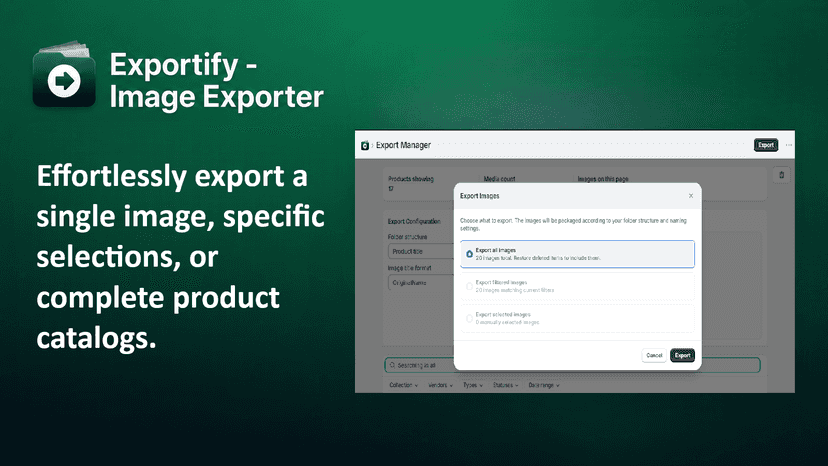 exportify - image export banner 2