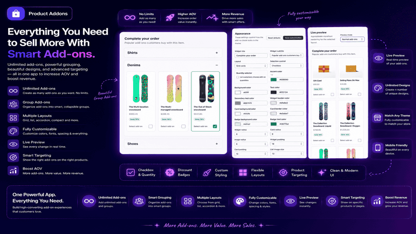 Product addons