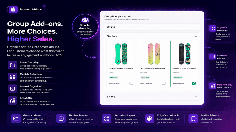 Product addons