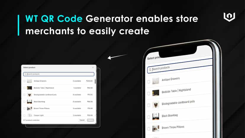 WT QR Code Generator: Customize QR code color and links.