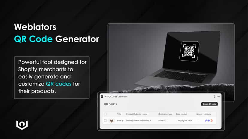 WT QR Code Generator settings: General customization.