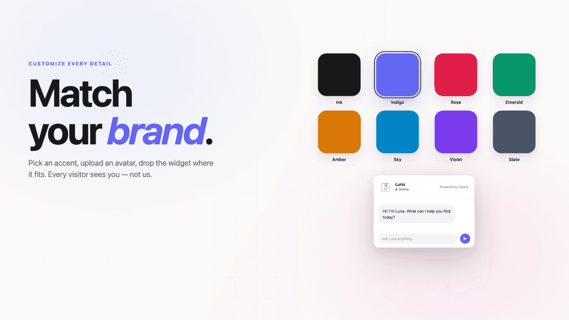 Match your brand.