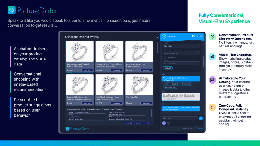 Search for products from within a ChatBeacon Chatbot