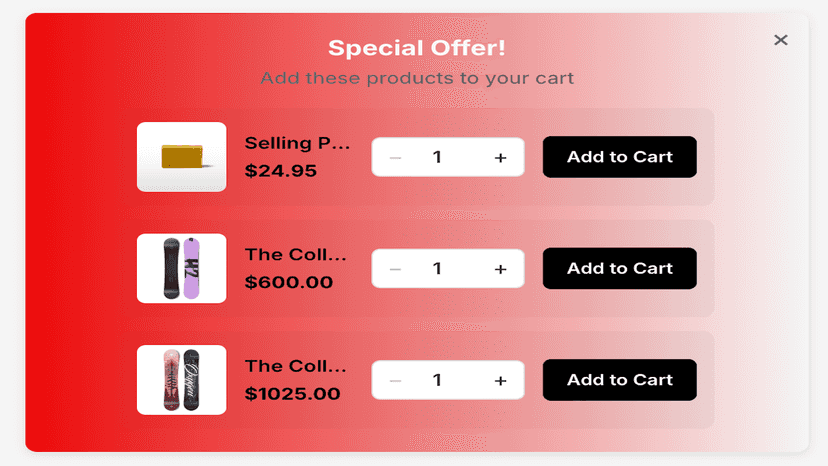 Add to Cart Bar
