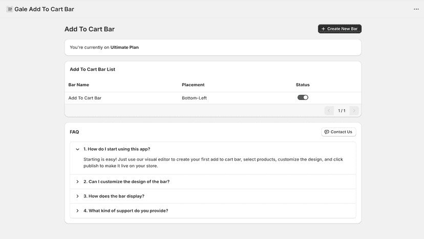 App Homepage