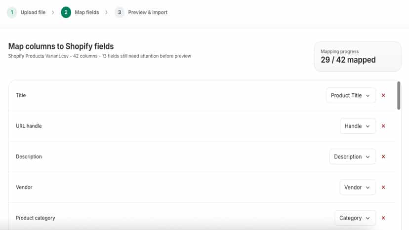Auto Map Fields