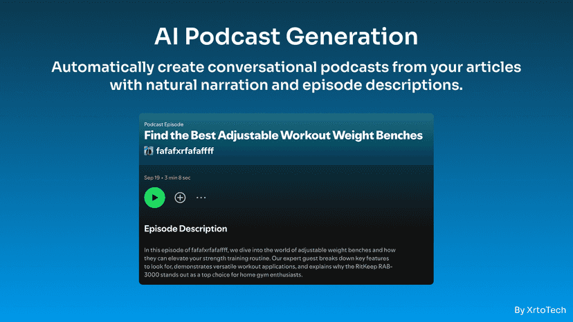 AI Podcast Generation
