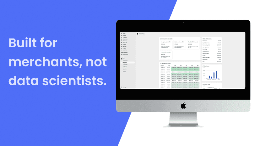 Built for merchants, not data scientists.