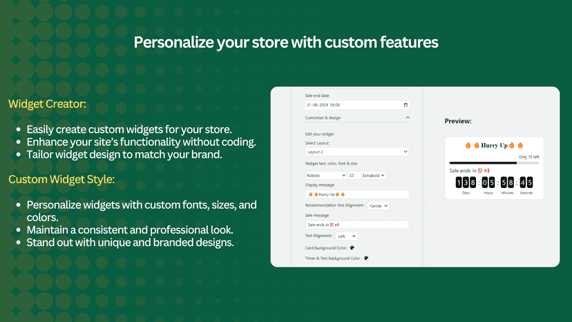Stockninja custom features banner image with screenshot
