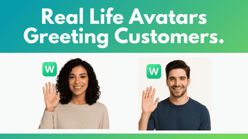 Real Life Avatars That Greet Visitors To Increase Conversions.