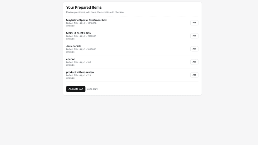 Reorder page
