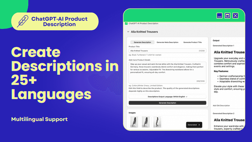 Generate Product Descriptions in Multiple Languages