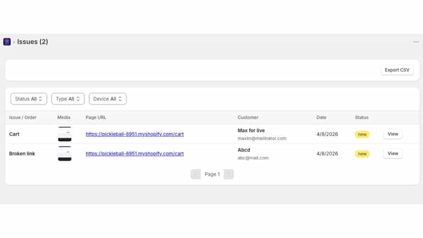 Issue View