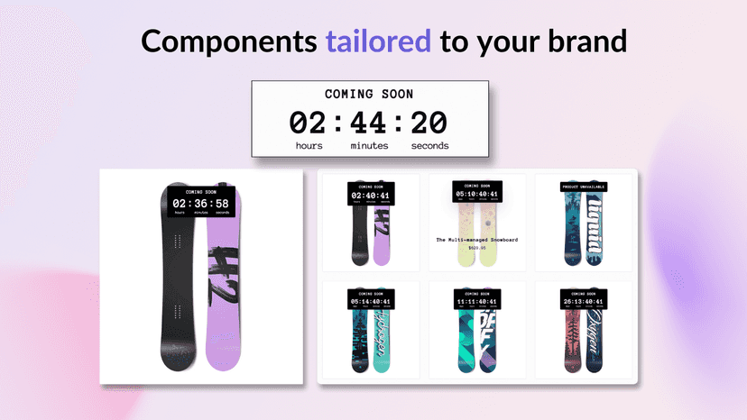 Multiple branded components